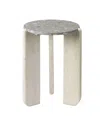 Jamie Young Quarry Side Table In Gray