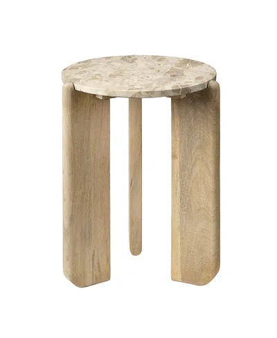 Jamie Young Quarry Side Table In Brown