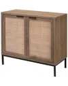 Jamie Young Reed 2-door Accent Cabinet In Brown
