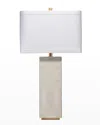 Jamie Young Reflection Table Lamp In Horn Lacquer W/ Gold Leaf Accents