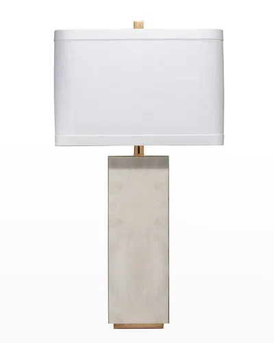 Jamie Young Reflection Table Lamp In Horn Lacquer W/ Gold Leaf Accents