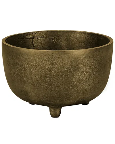 Jamie Young Relic Metal Large Footed Decorative Bowl