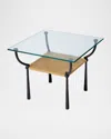 Jamie Young Renzo Iron Side Table In Black