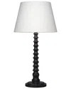 Jamie Young Revolution Wood Table Lamp With Linen Shade