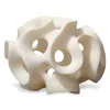 Jamie Young Ribbon Sphere Decor In Black Resin In Neutral
