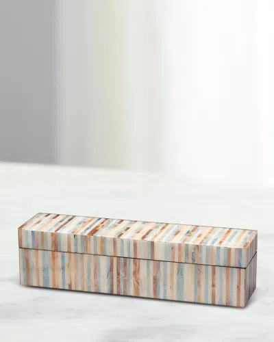 Jamie Young Roosevelt Large Mother-of-pearl Box In Multi