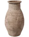 Jamie Young Root Ceramic Decorative Vase In Brown