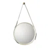 Jamie Young Large Round Mirror In White