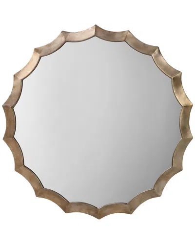 Jamie Young Round Scalloped Mirror