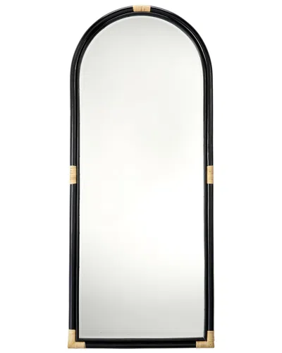 Jamie Young Saltwater Arch Rattan Floor Mirror