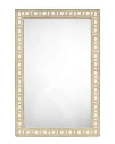 Jamie Young Sama Wood & Bone Inlay Mirror