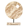 Jamie Young Satellite Marble Decorative Stand In Cream