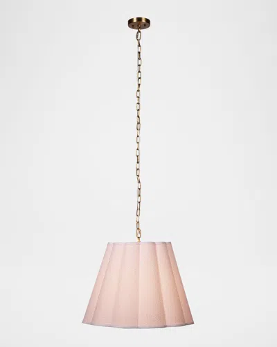 Jamie Young Scalloped 24" Hanging Pendant In Pink