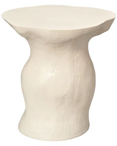 Jamie Young Sculpt Side Table In White