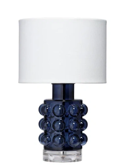 Jamie Young Seltzer Blown Glass Table Lamp In Blue