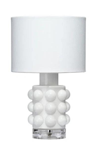 Jamie Young Seltzer Blown Glass Table Lamp In White