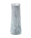 Jamie Young Sequoia Glass Decorative Small Vase In Blue