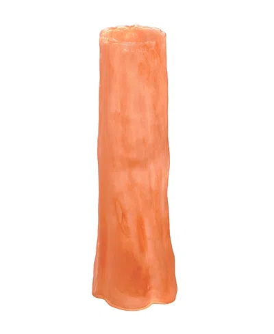 Jamie Young Sequoia Glass Decorative Vase In Orange