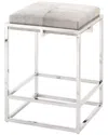 Jamie Young Shelby Counter Stool In Gray