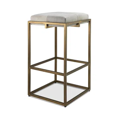 JAMIE YOUNG SHELBY HIDE BAR STOOL,20SHEL-BSWH
