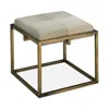 Jamie Young Shelby Stool In White