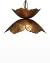 Jamie Young Small Flowering Lotus Pendant In Gold