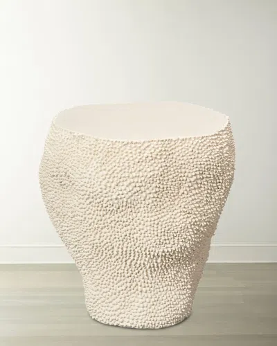Jamie Young Small Uni Side Table In Cream