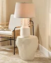 Jamie Young Small Uni Side Table In White