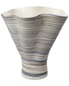 Jamie Young Splayed Porcelain Decorative Vase