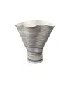 Jamie Young Splayed Porcelain Decorative Vase In Multi