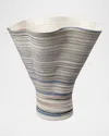 Jamie Young Splayed Porcelain Decorative Vase