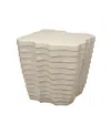 Jamie Young Strata Side Table In White
