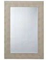 Jamie Young Structure Shagreen Rectangle Mirror In Beige