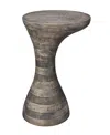 Jamie Young Toadstool Wood Drink Table In Gray