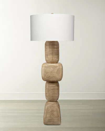 Jamie Young Totem Floor Lamp In Natural