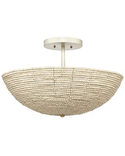 Jamie Young Tsunami Semi Flush Mount In Brown