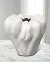 Jamie Young Tulip Ceramic Decorative Vase In White