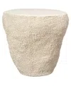 Jamie Young Large Uni Side Table In White