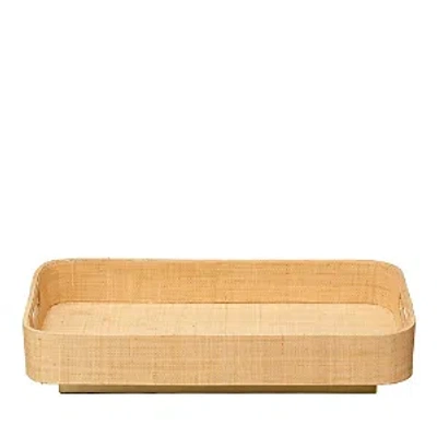 Jamie Young Utopia Footed Tray In Natural
