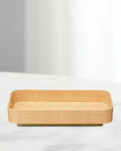 Jamie Young Utopia Footed Tray In Natural