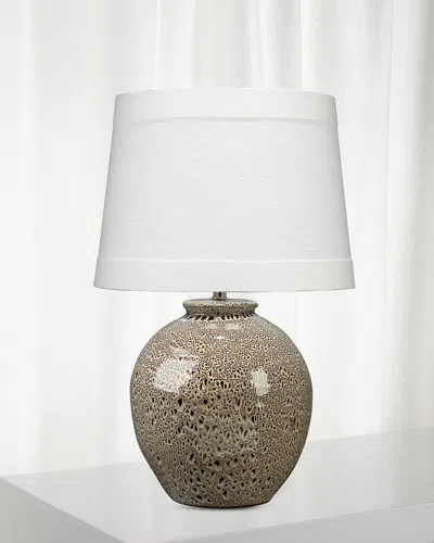 Jamie Young Vagabond Table Lamp In Brown Reactive Glaze Ceramic