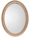 Jamie Young Valley Raffia Oval Wall Mirror