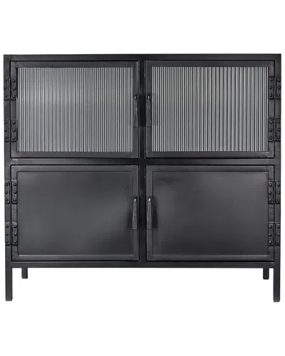 Jamie Young Vitrino 4-door Iron Side Table