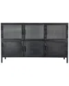 Jamie Young Vitrino 6-door Iron Console