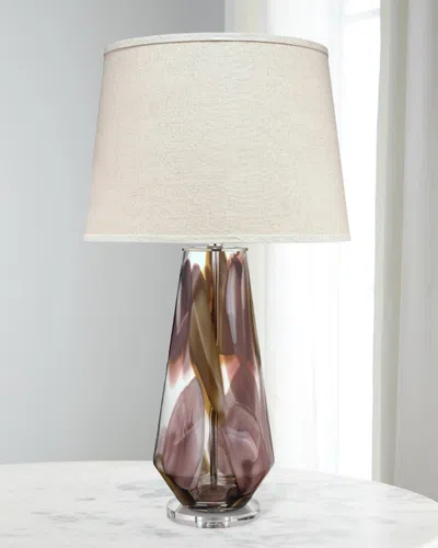 Jamie Young Watercolor Table Lamp In Plum