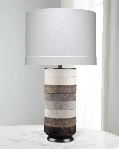Jamie Young Winslow Table Lamp In White/grey