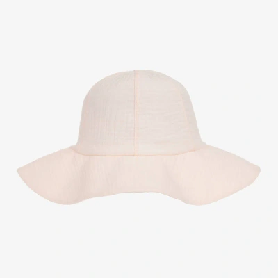 Jamiks Kids' Girls Pink Organic Cotton Sun Hat