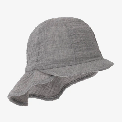 Jamiks Grey Organic Cotton Sun Hat