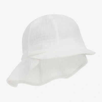 Jamiks White Organic Cotton Sun Hat