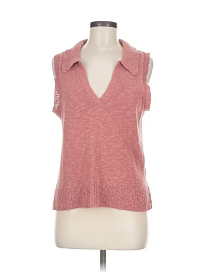 Pre-owned Jamison Sweater Vest In Pink